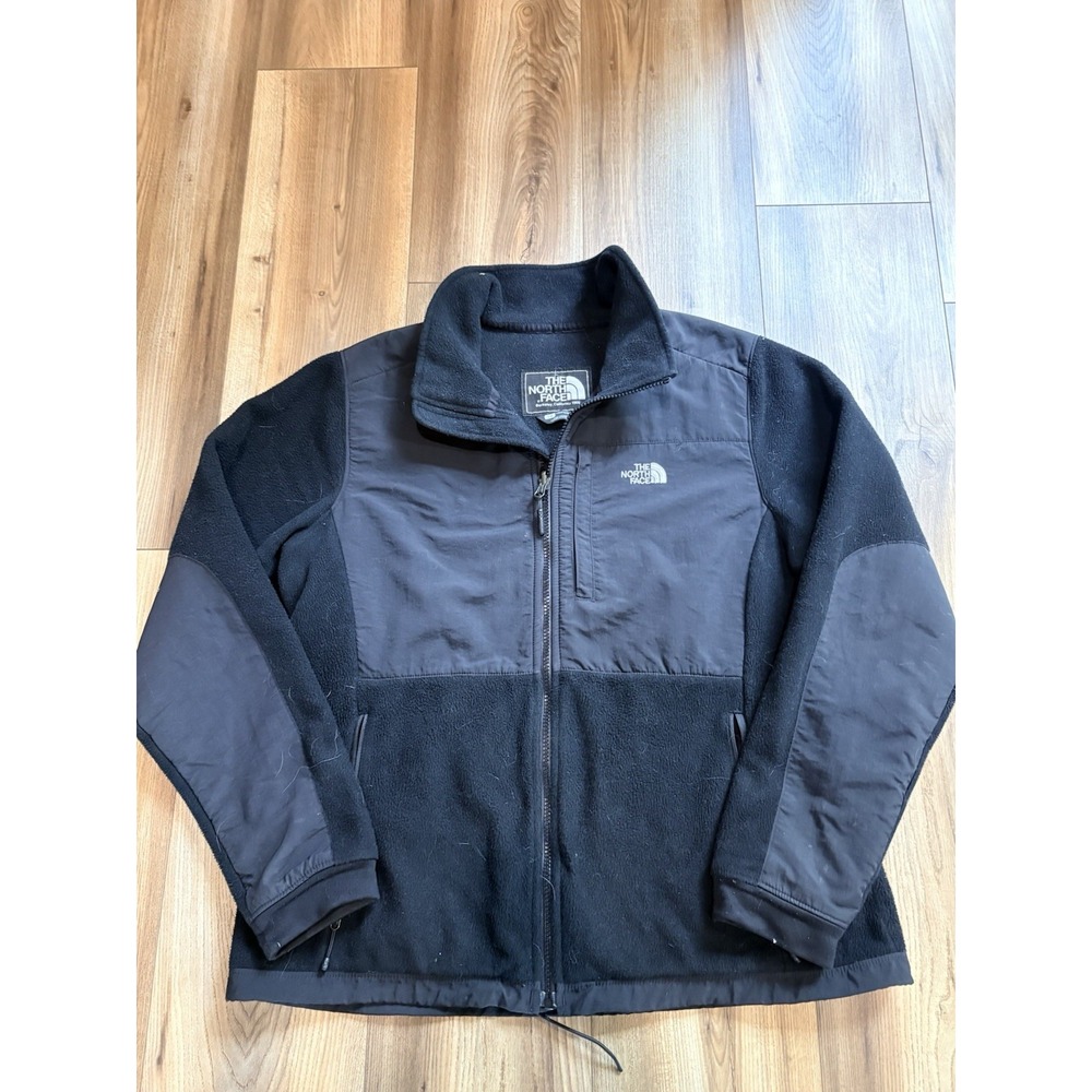 The North Face Fleece Denali Jacket Coat Women's Large Black Soft‎ Casual